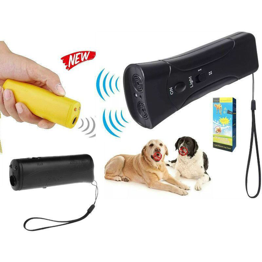 Pet Gentle Ultrasonic Dog Anti Barking Trainer led Light Chaser, Ultrasonic Dog Repeller Portable Dog Trainer Barking Dog Trainer