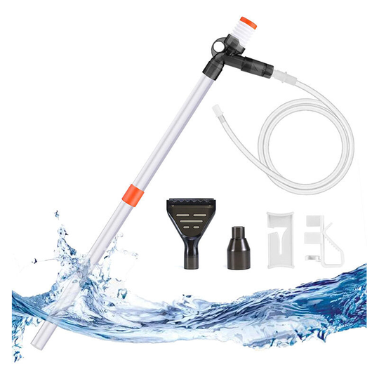 Betterlifegb - Aquarium Gravel Cleaner Fish Tank Vacuum Gravel Cleaner Kit with Air-Pressing Button for Water Changing, Sand Washing, Absorption of