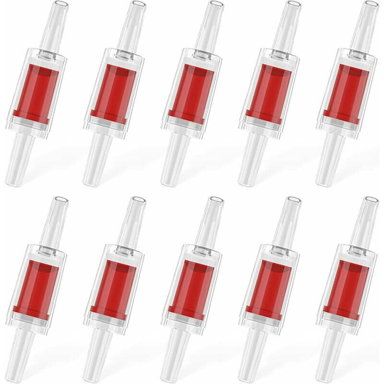 10pcs Aquarium Air Pump Check Valves One Way Check Valves 0.5cm Air Line Hose Pump Guard for Aerator