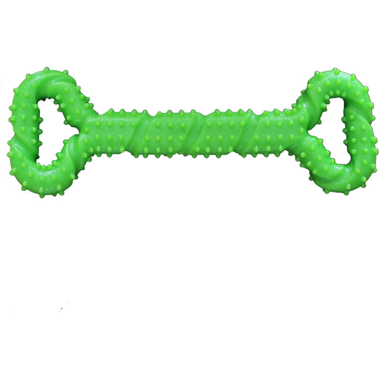 Betterlifegb - bette Dog Chew Toys Resistant Rubber Bone Dog Shaped Puppies Toy with Convex Design Solid Interactive Dog Toy for Aggressive Chewers
