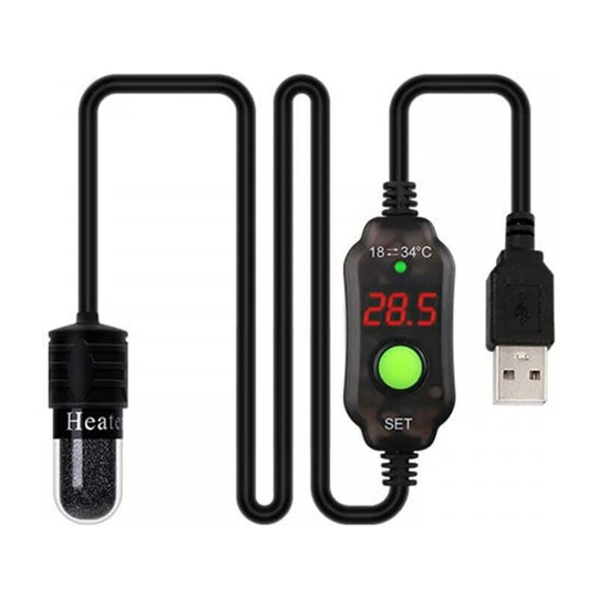 Aquarium Heater, Mini Submersible Aquarium Heater Heating Rod Accurate Temperature Control for Fish Tank 4L