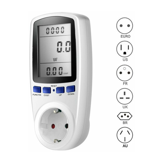 Thsinde - Electricity meter energy cost meter, dual rate electricity cost meter, power consumption meter outlet, power meter electricity analyzer