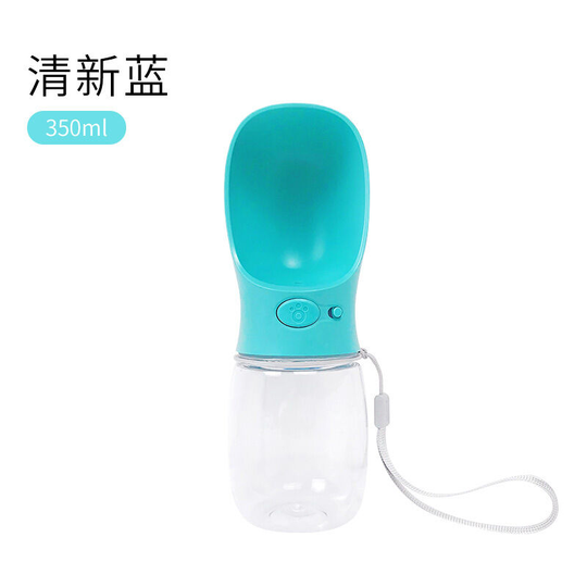 Portable Dog Water Bottle, 350ml Food Grade Antibacterial Travel Water Bottle for Dog and Cat, Outdoor Pet Drinking Water