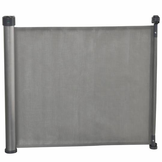 PawHut Retractable Safety Gate Detachable Pet Barrier for Doorway