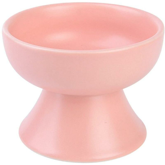 Pet Ceramic Bowl Mino-yaki Style Japanese Ceramic Cat Bowl Pink