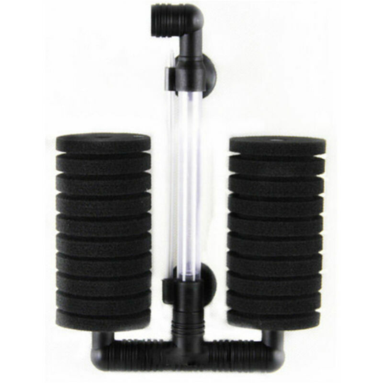Bio Sponge Filter Biological Filtration Stable Water Quality Increase Oxygen Solubility For Aquarium Fish Tank Up To 55 Gallons, Black
