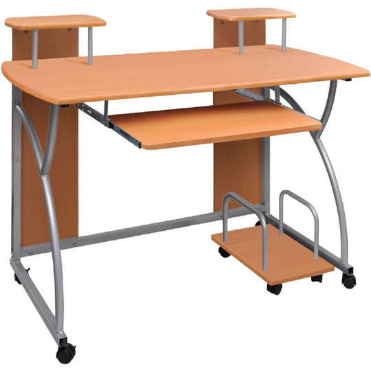 Computer Desk Brown 110x52x88.5 cm Engineered Wood Vidaxl Brown