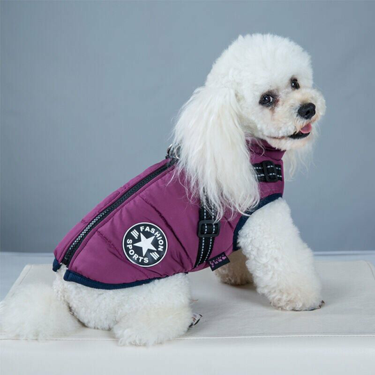 Waterproof Warm Dog Winter Coat with Harness, Waterproof Dog Jacket for Small Medium Large Dogs, for Labrador Chihuahua French Bulldog