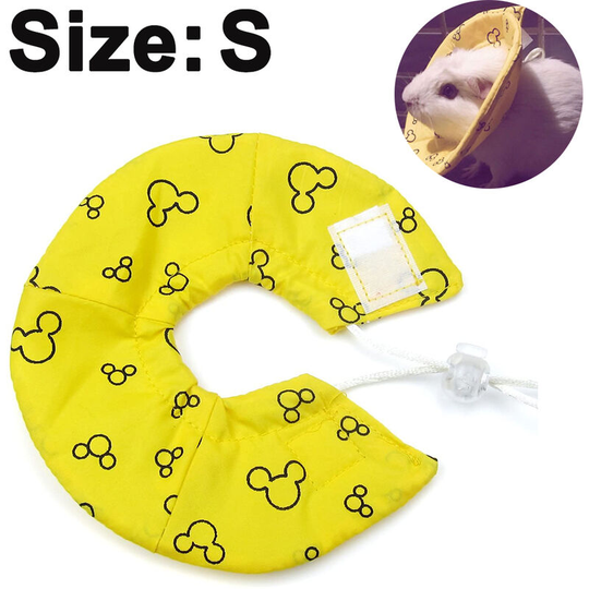 Ruff Neck Collar Protective Collar Wound Healing Dog Collar Cone Protection Smart Collar Safety For Small Animals Squirrel Guinea Pig Rat, yellow, s