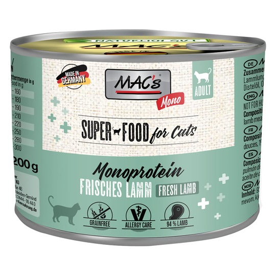 MAC's Cat Mono Sensitive 6 x 200g - Lamb