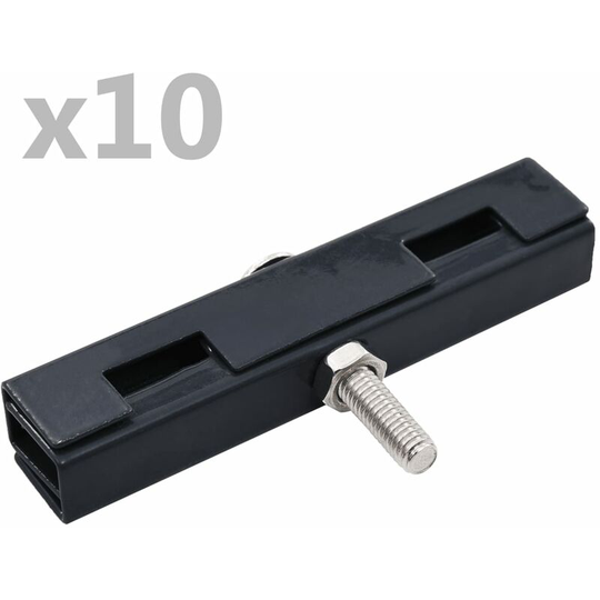 Garden u Mat Connector 10 Sets Anthracite - Grey