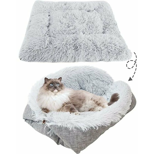 Soft Cat Bed Pet Beds for Cats Kittens 2 in 1 Soft Cat Bed Kitten and Puppy