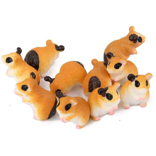 10pcs miniature dollhouse fairy garden resin landscape diy hamster decor