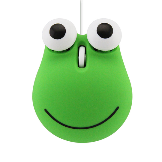 Wired Mouse Cute Cartoon Mini Frog Design Computer Mause 1600 DPI USB Optical Small Hand Creative Mice Kids Gift For PC Laptop