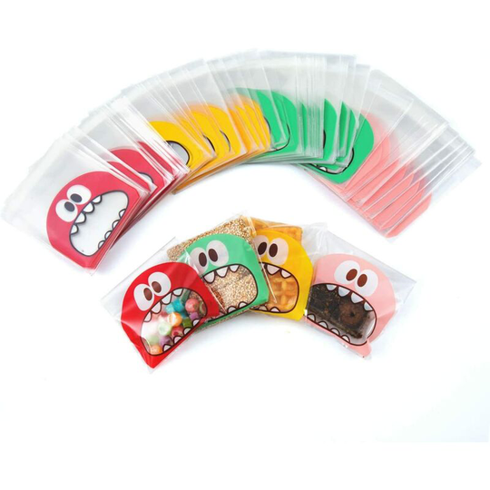 Perle Rare - 400 Pieces Cookie Bags, Christmas Cookie Treat Bags, Self Adhesive Candy Bags, Clear Cookie Bags, Cellophane Treat Bags for Party Favors