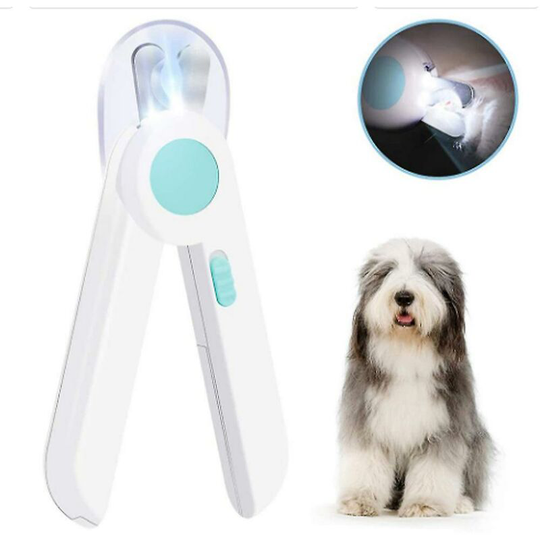 Tondeuses professionnelles de ciseaux de coupe-ongles de chats de chiens d'animal familier avec la lumière menée - Flkwoh