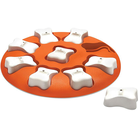 Bearsu - Nina Ottosson of Outward Hound Dog Smart Dog Puzzle - Treat/Interactive - Orange