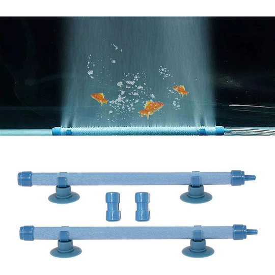 2 Pieces Aquarium Air Stone Tube Aquarium Air Stone Tube Bubble Stone Pump Oxygen Pump Diffuser Accessories for Aquarium Pumps and Hydroponics 7 Inch