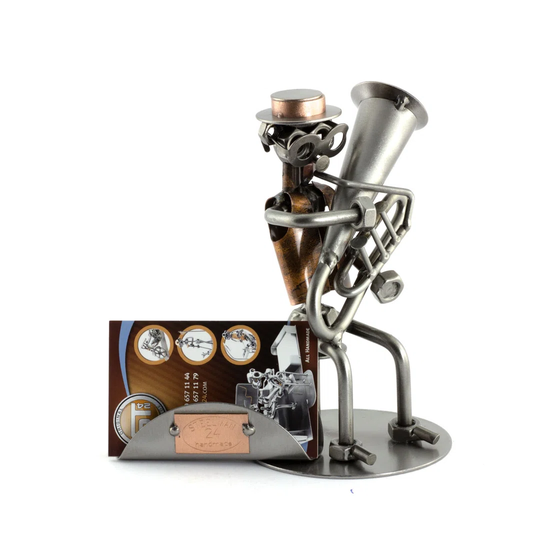 Tuba Screw Man Place Card Holder