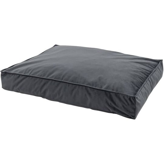Dog Lounge Velvet 80x55x15 cm Grey Madison Grey