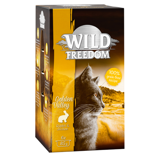 Wild Freedom Adult Trays 6 x 85g - Golden Valley - Rabbit & Chicken