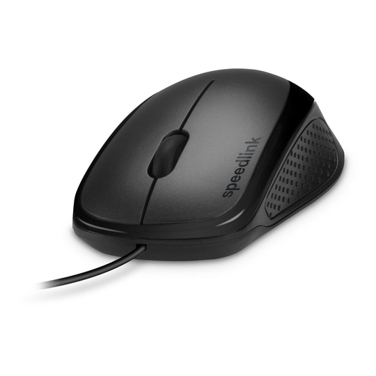 Speedlink Kappa Wired Pc Mouse 3 Buttons 1.4M Usb Cable Black SL-610011-BK SL-610011-BK