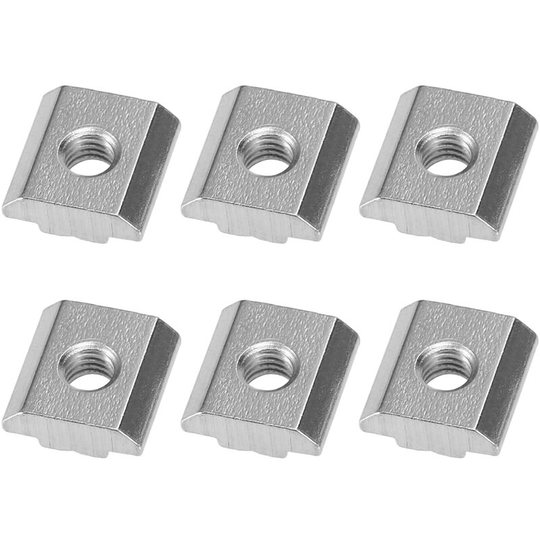 6pcs Stainless Steel Kayak Track Adapter Nut Hardware,model:Silver 16x16cm