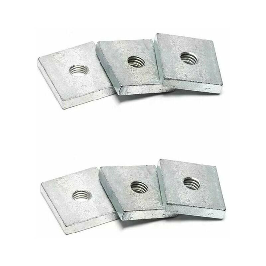 Echoo - Square Nuts, m4*20*13*3.5mm Zinc Plated Zinc Plated Thread Kit, 10pcs
