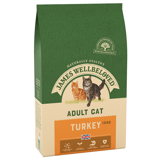 James Wellbeloved Adult Cat - Turkey - Economy Pack: 2 x 10kg