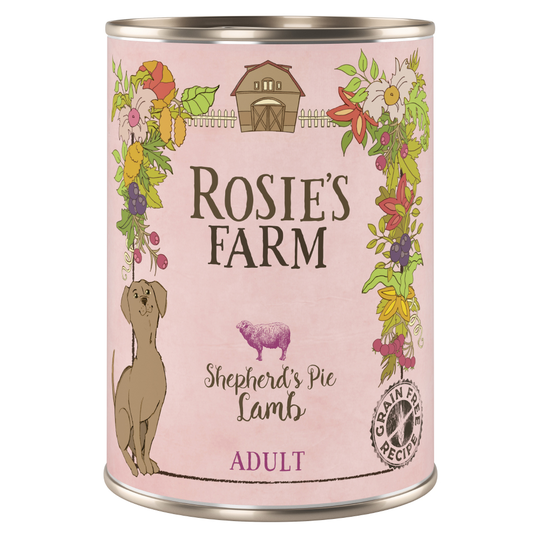 24 x 400g Rosie's Farm Wet Dog Food - Special Price!* - Adult Lamb (24 x 400g)