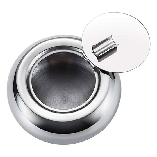 Heguyey - Ashtray with lid, cigar ashtray made of stainless steel