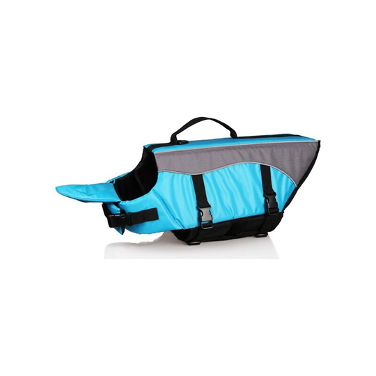 Life Jackets Color Pet Life Jacket Adjustable Size Dog Lifesaver Safety Reflective Vest for Swimming Surfing Boating Hunting(Blue- l)