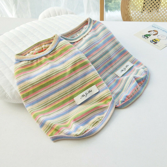 Striped Dog T-Shirt, Summer Breathable Cotton Shirts, Soft Dog Vest, Sleeveless Dog Vest T-Shirt for Small Dogs