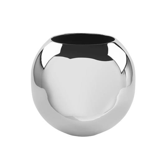 Moon Silver Metal Table Vase