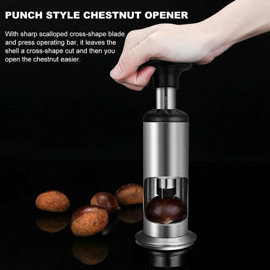 Bbq Tool Chestnut Opener Nut Peeler Stainless Steel Manual Punch Nutcracker Sheller Save Effort Household Kitchen Tools