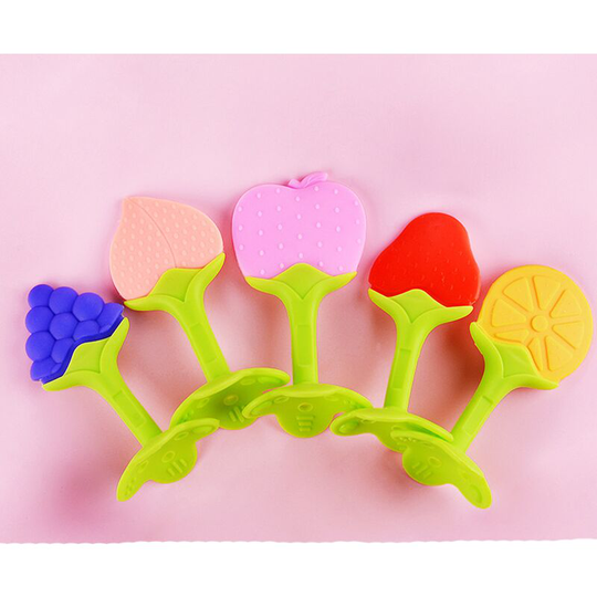 Pack of 5 Teethers, Silicone Baby Teether Refrigerants, Teether and Silicone 100% bpa Free