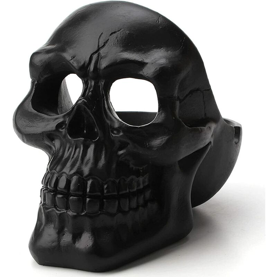 Ilovemilan - Ashtray Decorative Storage Household Outdoor Desktop Bar Trash Can Resin Thickened Easy-to-Wash Ashtray,Black