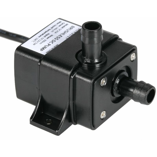 Anself Ultra-quiet Mini DC12V Micro Brushless Water Oil Pump Waterproof Submersible Fountain Aquarium Circulating 240L/H 5W Lift 3M 0~100°C