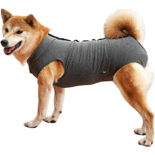Dog Surgery Recovery Kit for Male Female Dog E-Cone Replacement Post-Surgery (s, Grey)