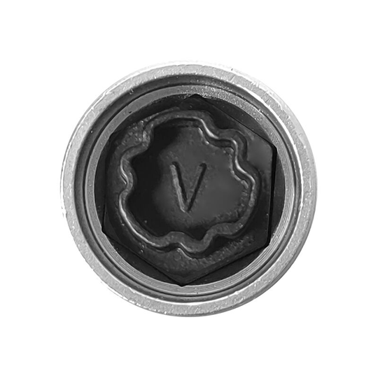 Anti-theft Screw Socket Wrench Tool Security Master Locking Wheel Nut Key 818 / v 17mm Socket Replacement for Audi A6 A3 A4 A5 tt Silver