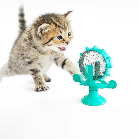 Dog Food Educational Toy Cat Slow Food Windmill Dog Toy Strong Suction Cup For Pet Play Structure Tower