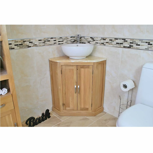Deering Solid Oak 550mm Free-Standing Vanity Unit