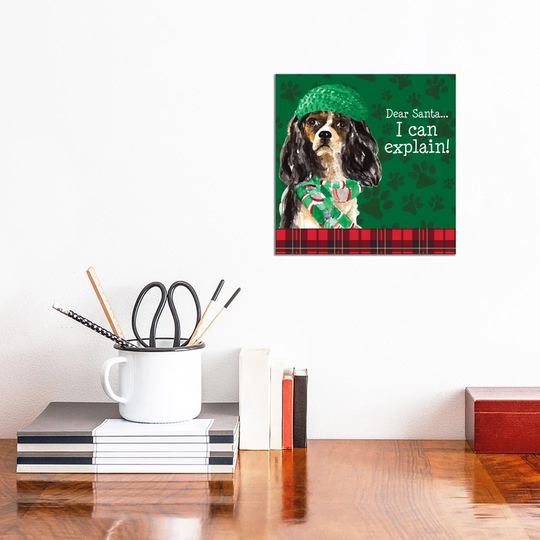 Christmas Puppy II by Lanie Loreth - Wrapped Canvas Graphic Art