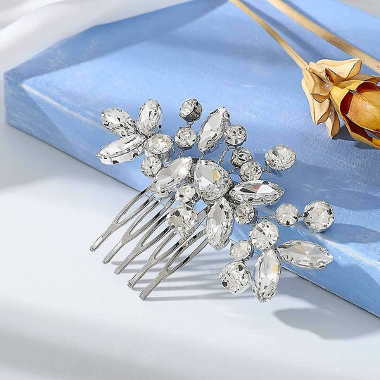 Crystal Bride Wedding Hair Comb Hair Accessories With Rhinestone Bridal Side Combs Thsinde