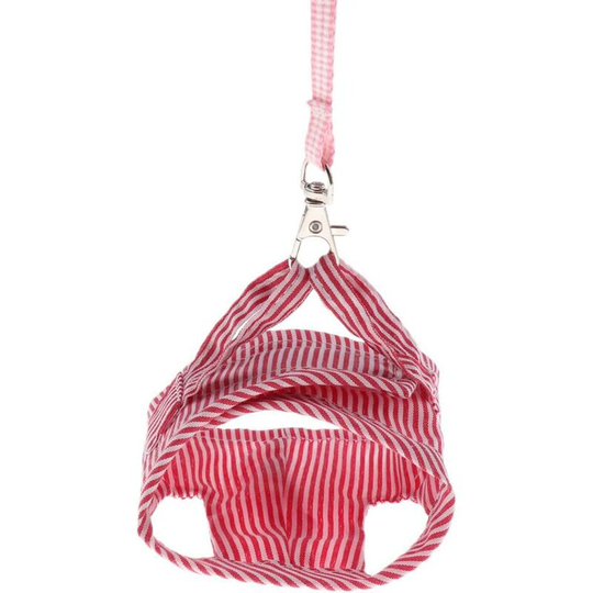 Modou - Hamster/Kitten/Rabbit/Puppy Cotton Harness Vest with Leash - s Blue, As Described