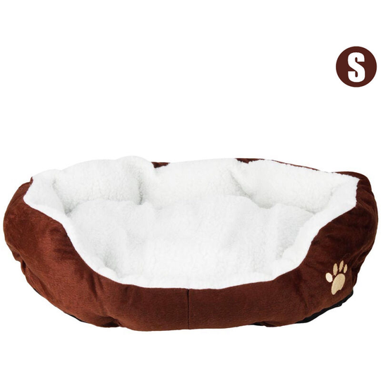 Dog Beds, Soft Pet Bed Washable for Small Medium-sized Dogs Cats (S/Coffee)