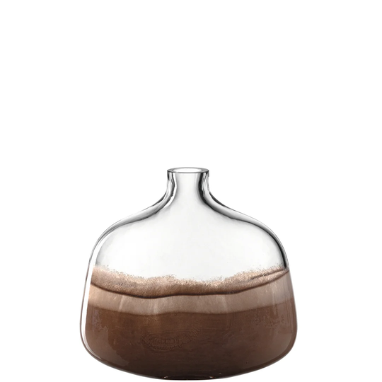 Casolare Brown 24.5cm Indoor / Outdoor Glass Table Vase