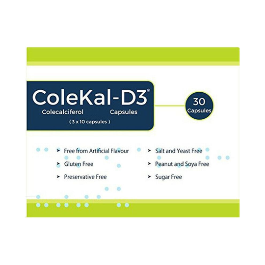 COLEKAL-D3 Vitamin D3 400IU Capsules x 30