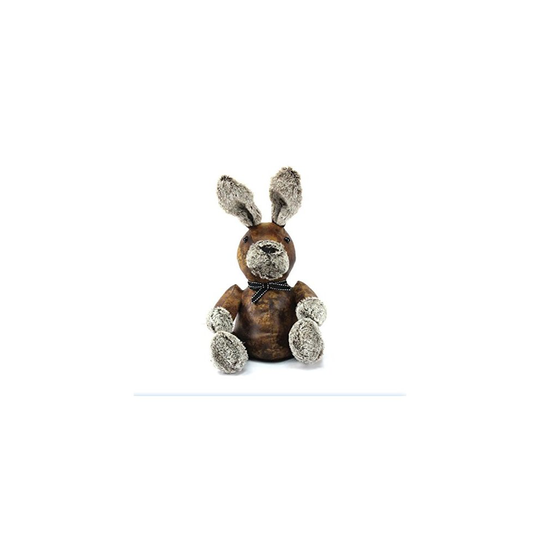 Lesser & Pavey Faux Leather Rabbit Doorstop, Brown, one Size