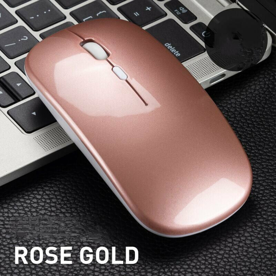 Rechargeable Wireless Mouse, with usb Cable, Wireless Mouse for Laptop 1600dpi, Bluetooth Mouse, Two Modes Ultra-Slim/Quiet